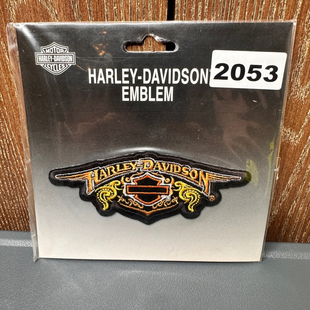 NEW 2005 Harley-Davidson 5" Embroidered Emblem Patch Bar & Shield Biker Y2K Rare